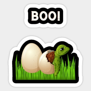 BOO! Turtle Sticker